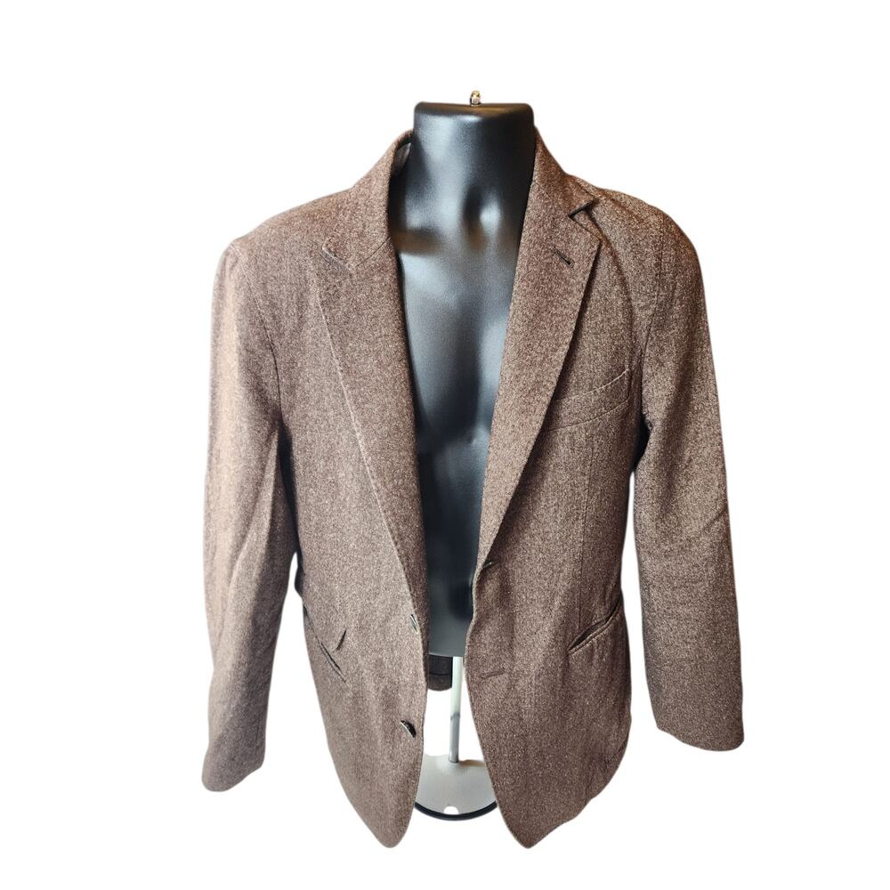 Scott James Blazer Mens Small 38 Wool Two Button Jacket Sport Coat Classic Tweed - Picture 12 of 16